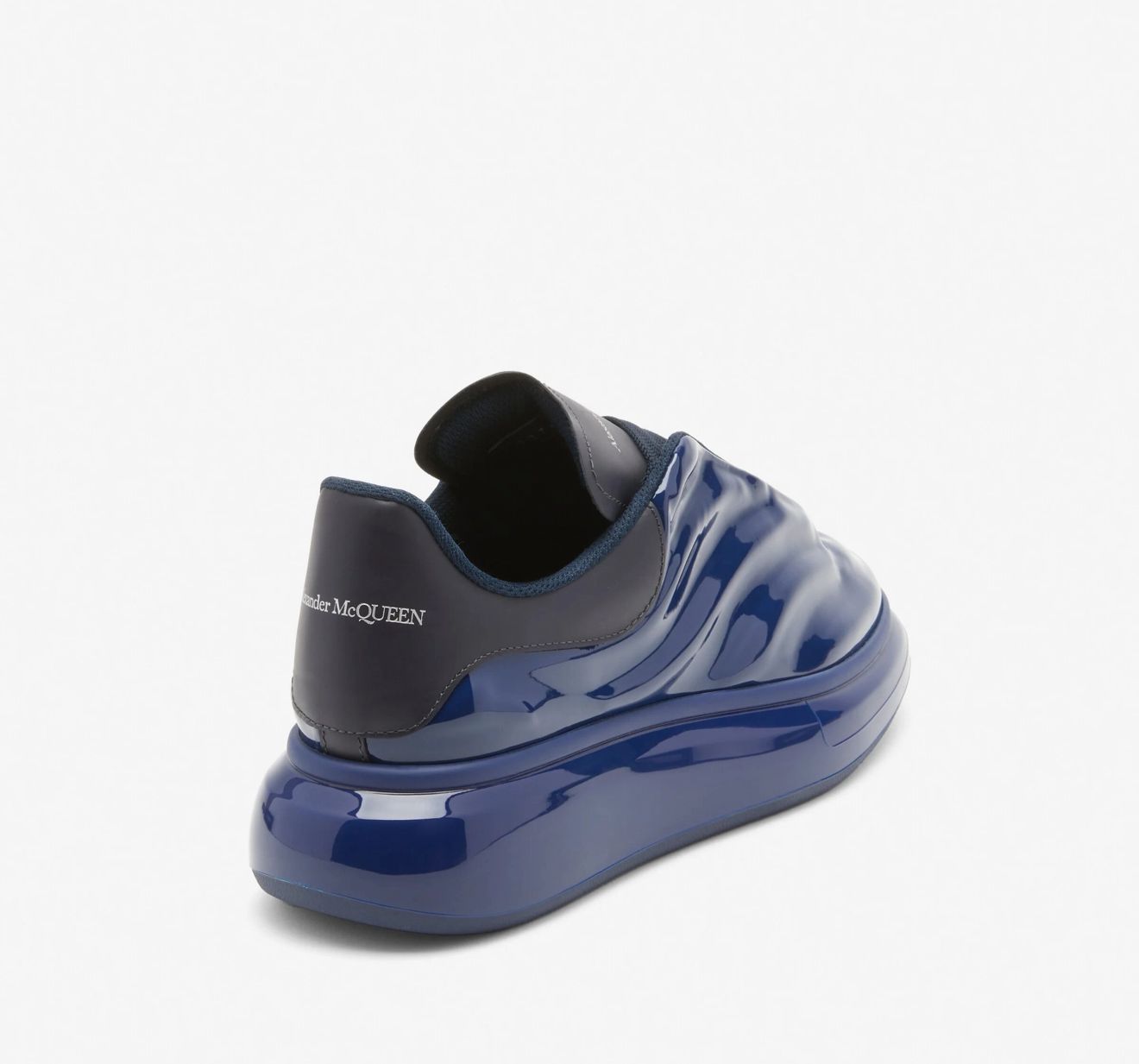 Alexander McQueen Gloss Oversized Sneaker in Navy
