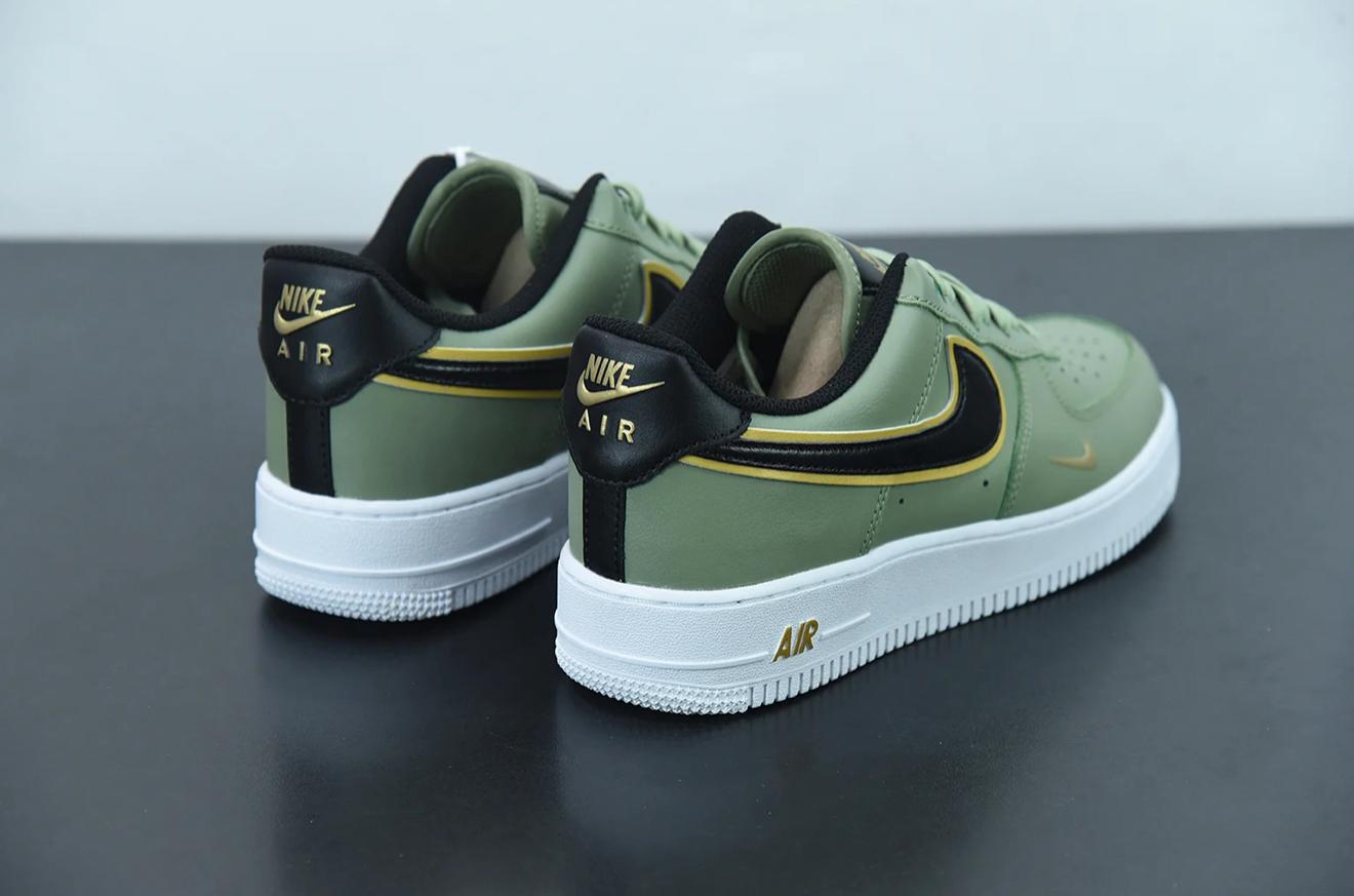 Air Force 1 low 07 LV8 Double swoosh olive gold black