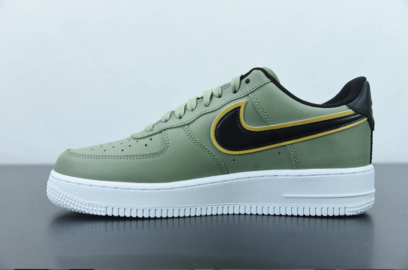 Air Force 1 low 07 LV8 Double swoosh olive gold black