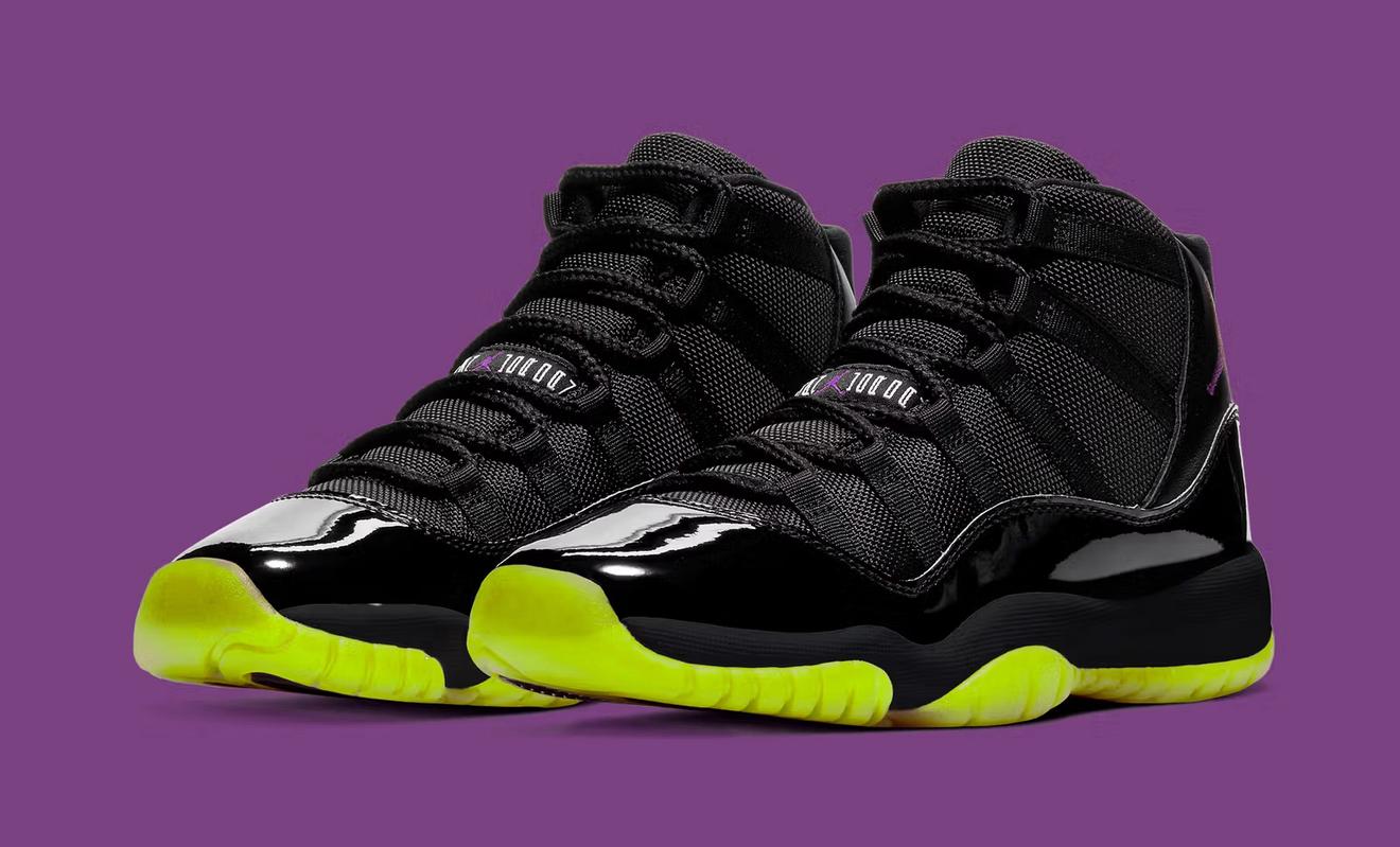 Air Jordan 11 Black Barely Volt