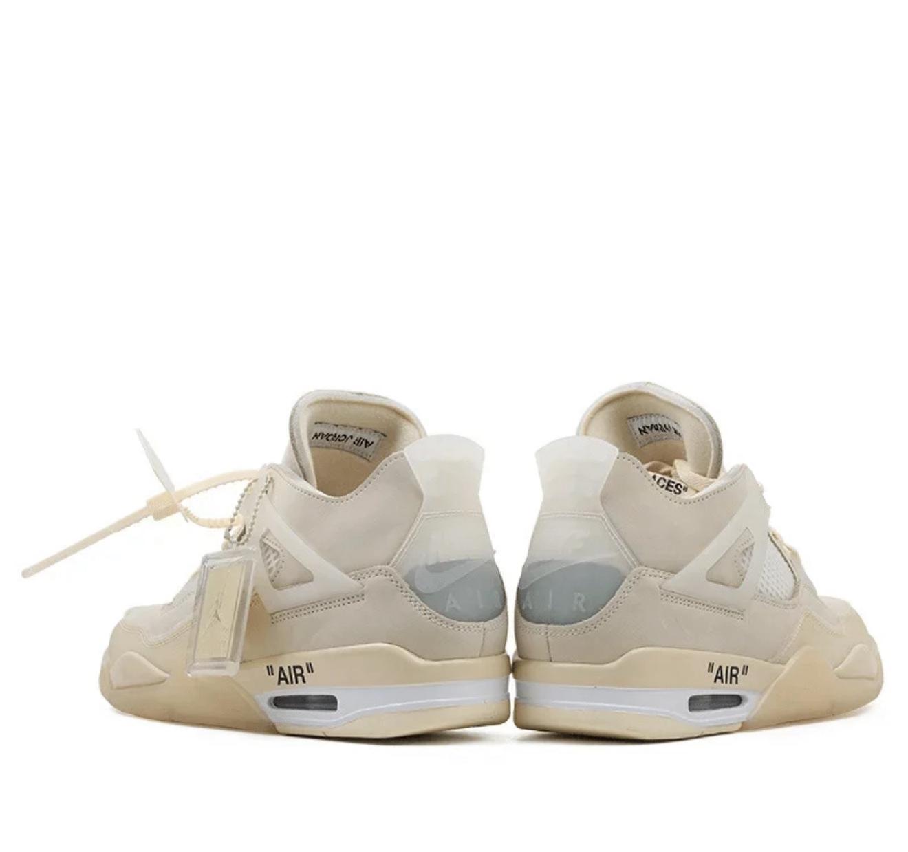 Air Jordan 4 Retro off white-Sail shoes