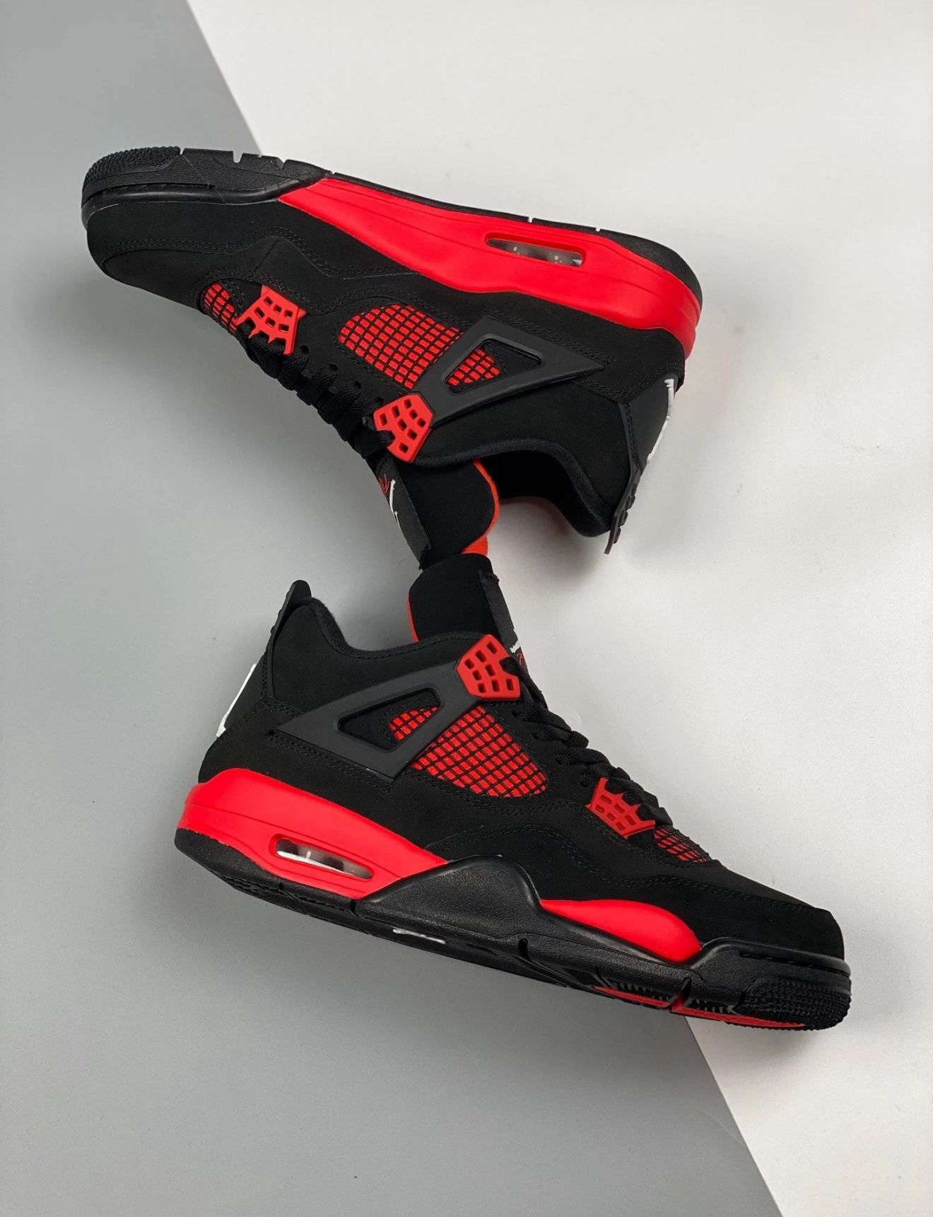 Air Jordan 4 Red Thunder Black/White-Red