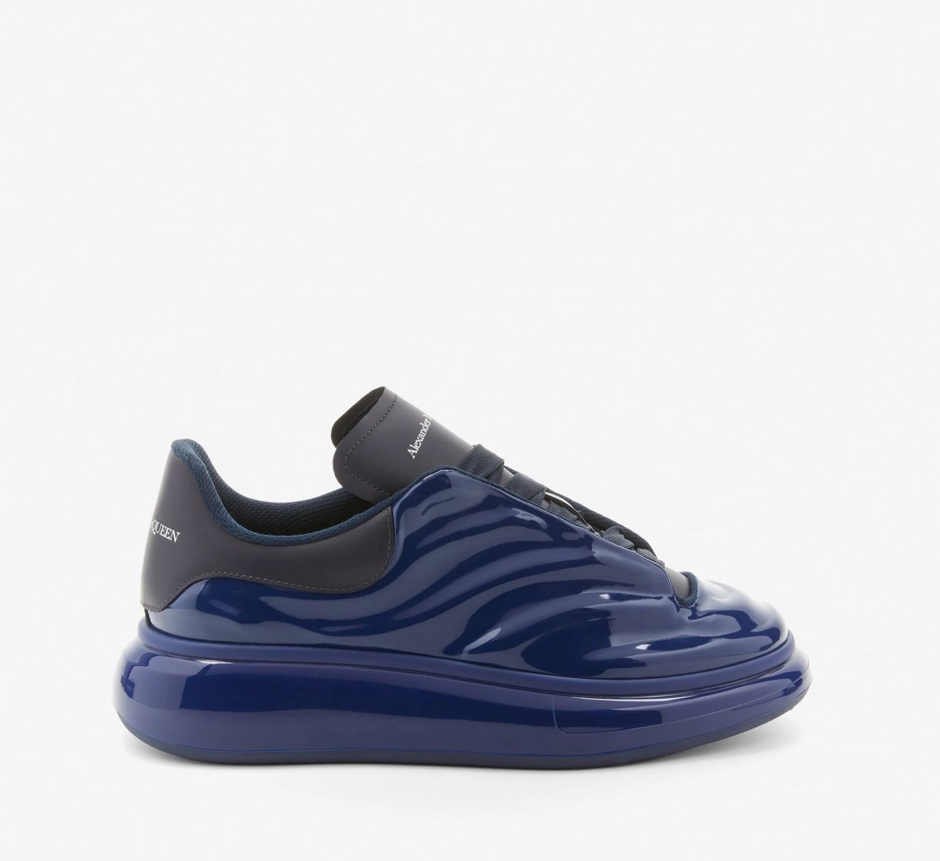 Alexander McQueen Gloss Oversized Sneaker in Navy